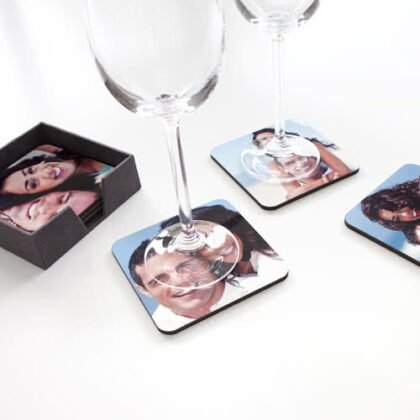 Luxe onderzetters vierkant (set 6 stuks)