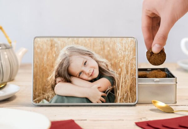 Koekjestrommel rechthoekig met Generous koekjes