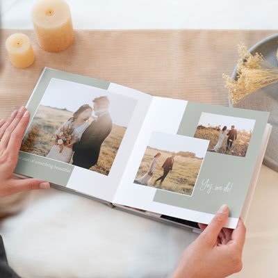 Fotoboek XL liggend - harde linnen fotokaft