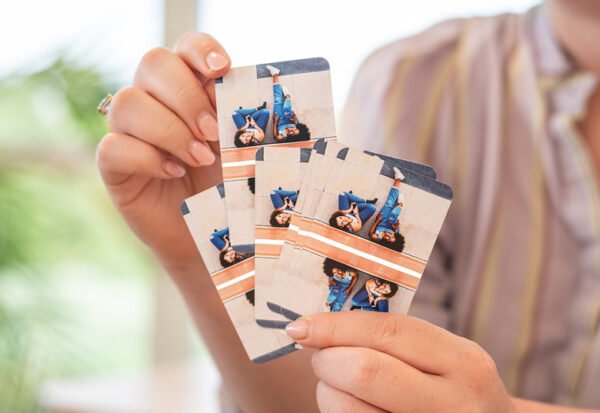 Speelkaarten met gepersonaliseerde achterkant Foto