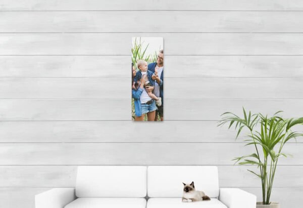 Foto op geborsteld aluminium 30 x 80 cm