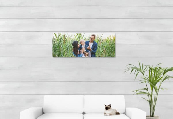 Foto op geborsteld aluminium 105 x 40 cm