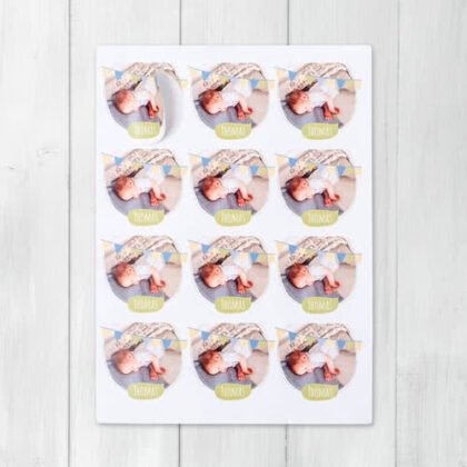 Stickers voor bedankjes Rond (set van 12)