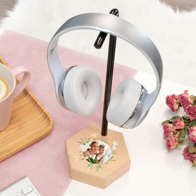 Headset houder met print