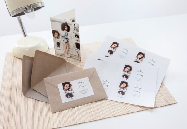 Afzender adresstickers - Set van 16