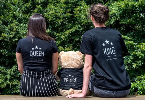 T-shirt kinderen zwart Achterkant 12 - 14 jaar
