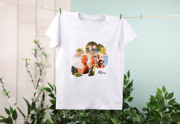 T-shirt kinderen wit 5 - 6 jaar