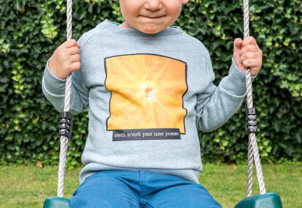 Sweater kind Blauw gemêleerd 5 - 6 jaar