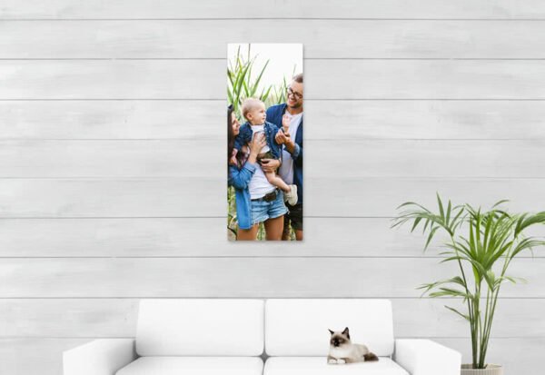 Foto op aluminium wit 40 x 105 cm