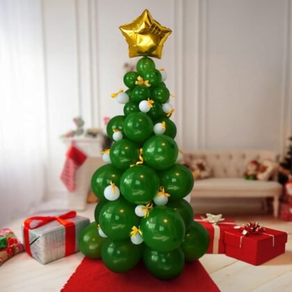 Ballonnen Kerstboom - DIY Balloon Christmas Tree