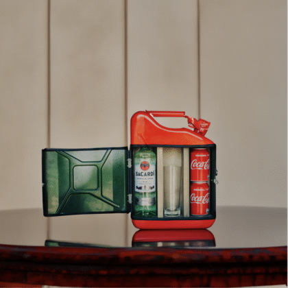 Jerrycan Bacardi Giftset - Rood - Perfect als cadeau - Origineel en Praktisch - Bacardi Giftset