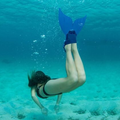 Zwemstaart vin - Zeemeerminnen staart voor in het Zwembad