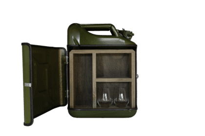 Jerrycan Bar Gin - Groen - Leuk voor in de mancave - Uniek en Stijlvol - Perfect voor de ginliefhebbers