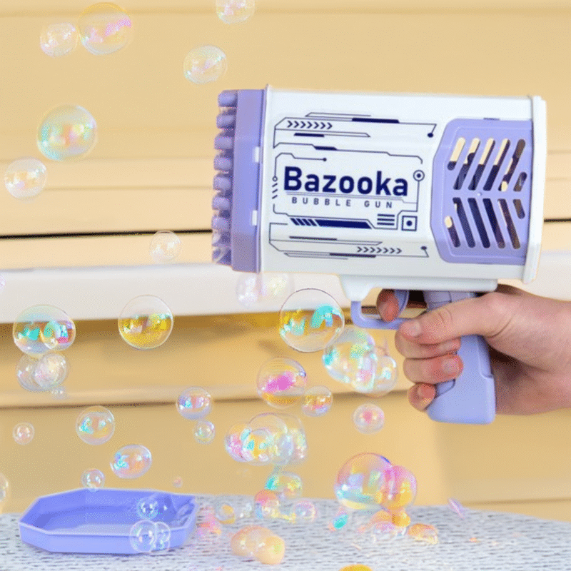 Bubble Gun Bazooka - Elektrisch Bellenblaaspistool met LED-verlichting