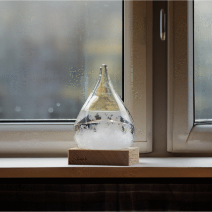 Stormglas Small - ø 8 x 11 cm - Voorspelt het Weer - Stormglas Druppel