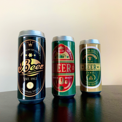 Tinnen Spaarpot - Bierblik spaarpot - Spaarpot voor op de bar - Bier accessoires