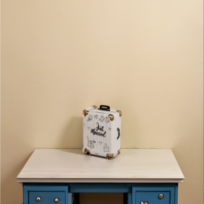 Spaarpot koffer &apos;Just Married&apos;