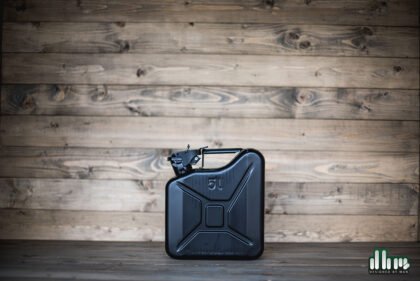 Stalen Jerrycan 5L - Zwart - Hoogwaardig staal - Decoratief Item - Origineel Cadeau