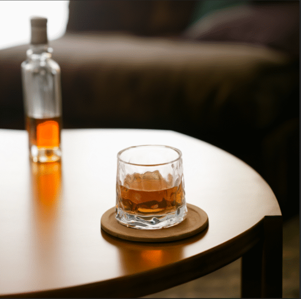 Whisky glazen &apos;on the rocks&apos;