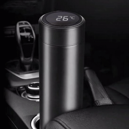 Thermosfles met graden display - Diverse kleuren