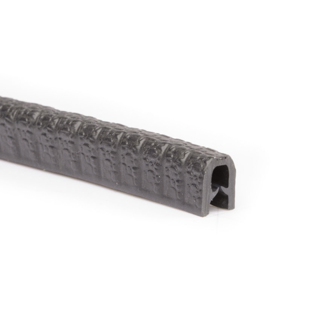 PVC kantafwerkprofiel 0.5-2.0 mm zwart - Stuk a 1 meter